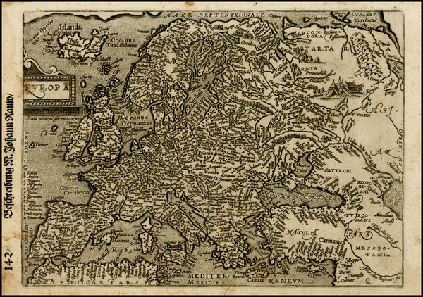 50-Europe and Europe Map By Matthias Quad / Johann Bussemachaer