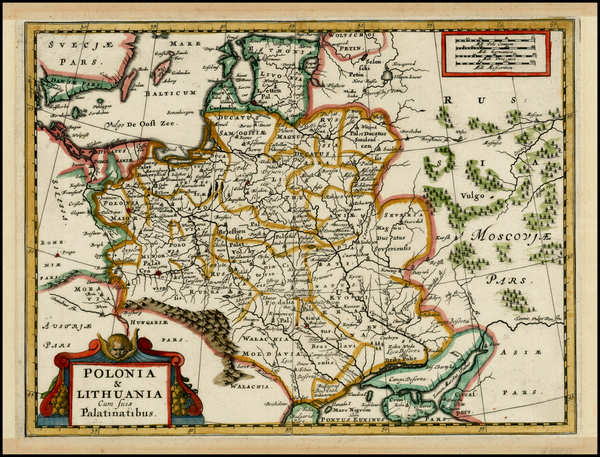 68-Poland, Russia, Ukraine and Baltic Countries Map By Adam Friedrich Zurner