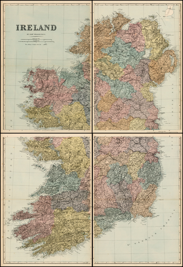 31-Ireland Map By Edward Weller