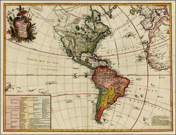 48-Alaska, South America, America and Canada Map By George Louis Le Rouge