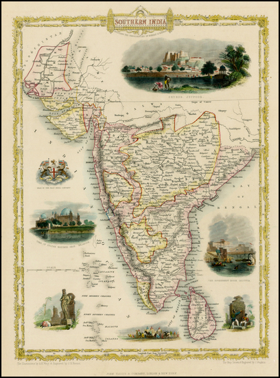 32-India and Other Islands Map By John Tallis