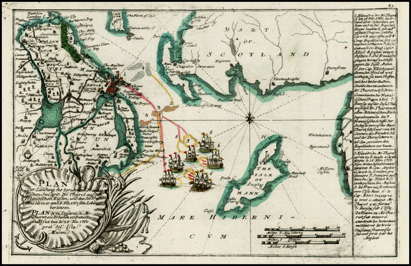 25-British Isles, Ireland and Balearic Islands Map By Christian Friedrich von der Heiden