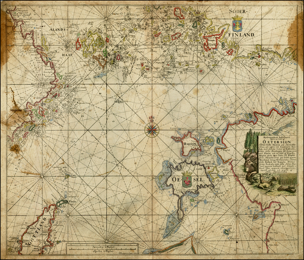 53-Baltic Countries and Scandinavia Map By Nils Stromcrona