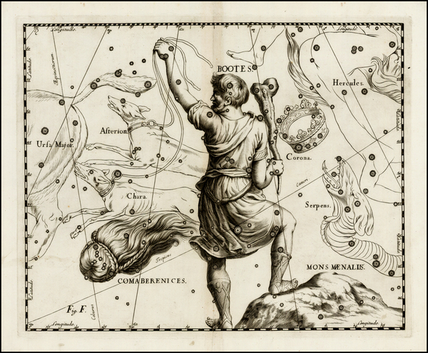 11-Celestial Maps Map By Johannes Hevelius