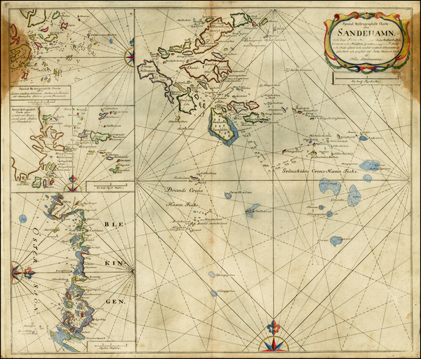 88-Baltic Countries and Scandinavia Map By Nils Stromcrona