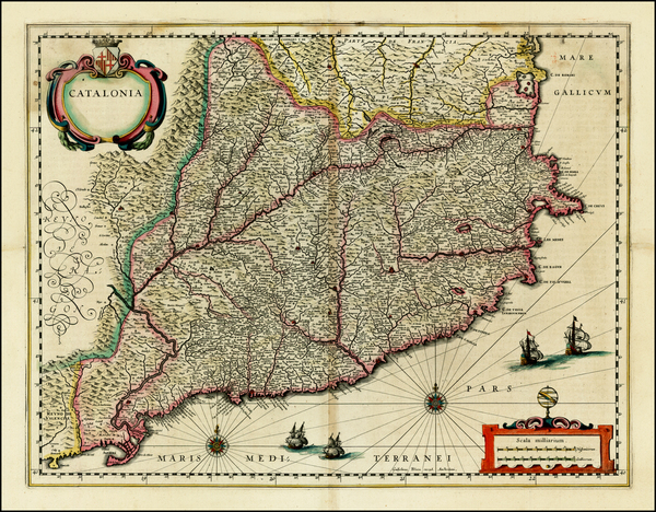 72-Spain Map By Willem Janszoon Blaeu