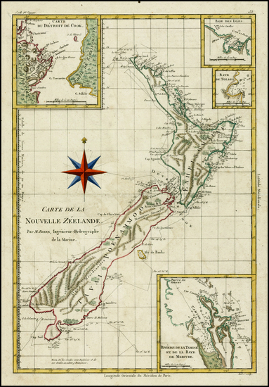 91-New Zealand Map By Rigobert Bonne