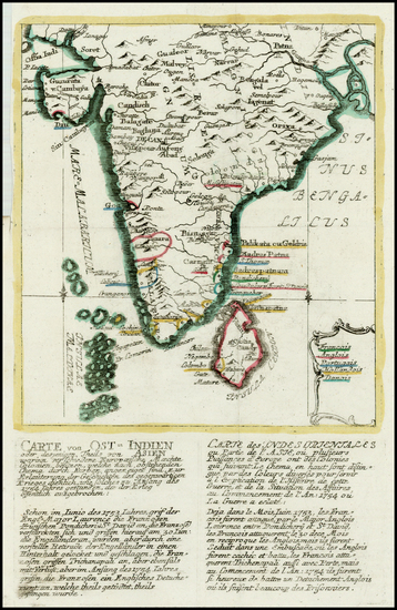 100-India and Other Islands Map By Christian Friedrich von der Heiden