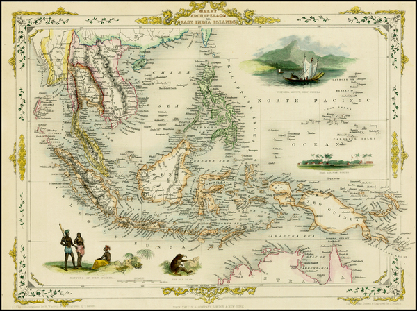 34-Southeast Asia and Philippines Map By John Tallis