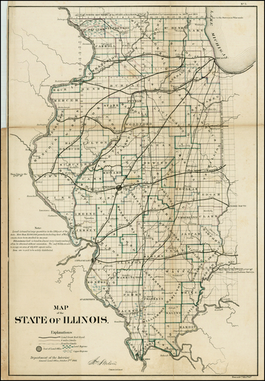 44-Midwest Map By General Land Office