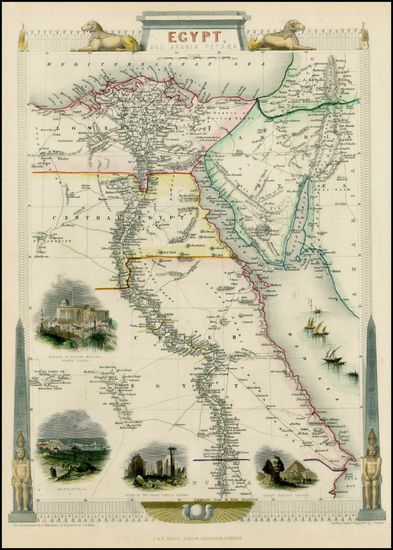 57-Middle East and Egypt Map By John Tallis