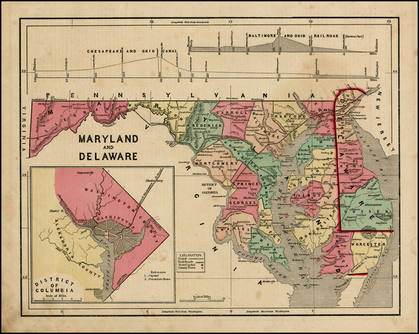 94-Mid-Atlantic Map By Sidney Morse