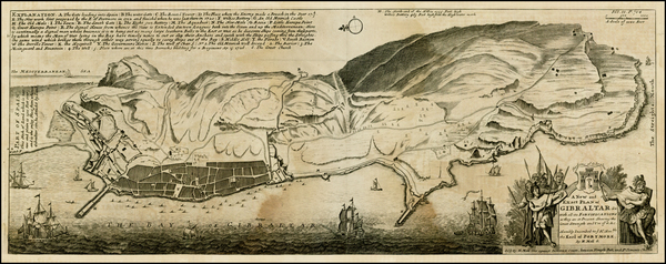 77-Spain and North Africa Map By Herman Moll