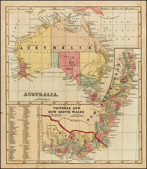 95-Australia Map By Sidney Morse