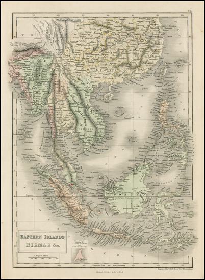 30-China, Southeast Asia and Philippines Map By Adam & Charles Black