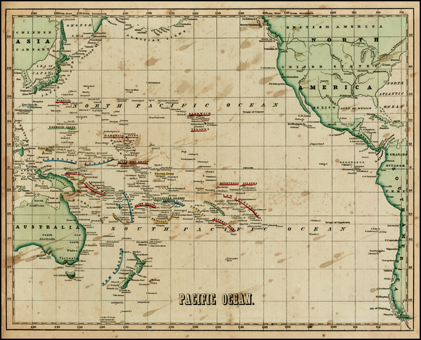 5-Australia & Oceania, Pacific and Oceania Map By Sidney Morse