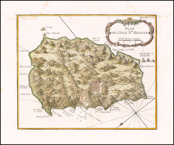 41-African Islands, including Madagascar Map By Jacques Nicolas Bellin