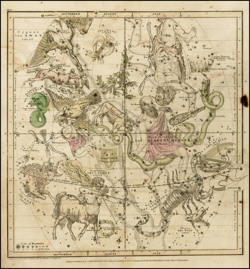 9-Celestial Maps Map By Elijah J. Burritt