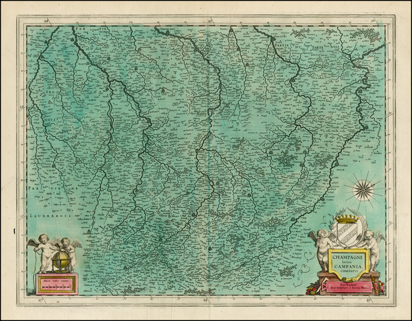 13-France and Nord et Nord-Est Map By Willem Janszoon Blaeu