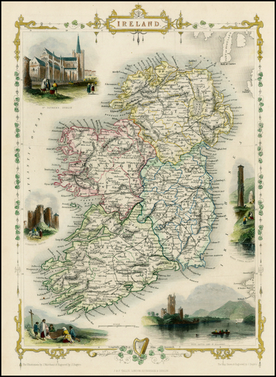 12-Ireland Map By John Tallis