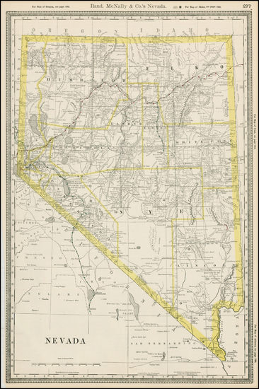 88-Southwest and California Map By William Rand  &  Andrew McNally