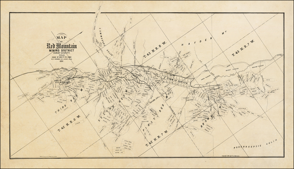 41-Rocky Mountains Map By W. A. Sherman