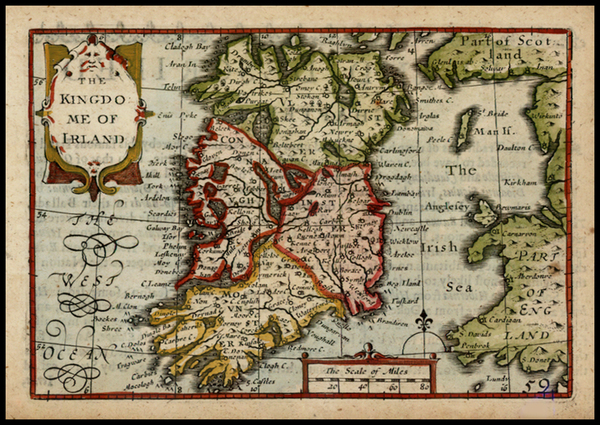 85-Ireland Map By John Speed