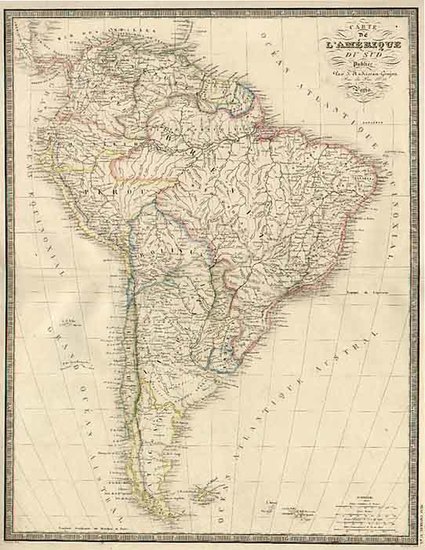 78-South America Map By J. Andriveau-Goujon