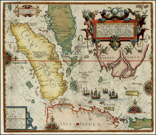 99-Southeast Asia and Other Islands Map By Theodor De Bry