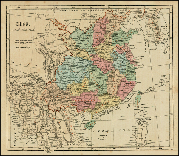 14-China and Korea Map By Sidney Morse