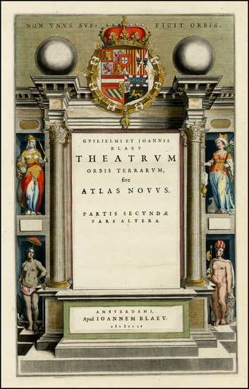 87-Title Pages Map By Willem Janszoon Blaeu