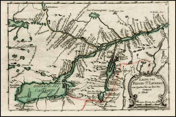 17-Canada Map By Christian Friedrich von der Heiden