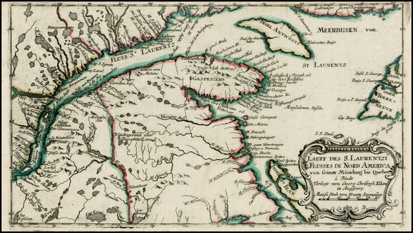 29-Canada Map By Christian Friedrich von der Heiden