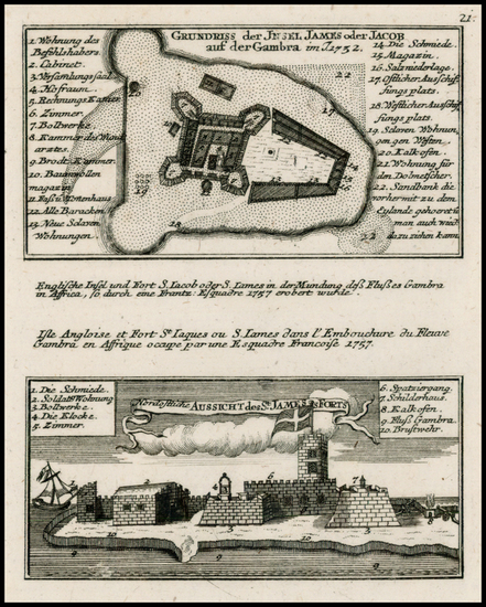 99-West Africa Map By Christian Friedrich von der Heiden