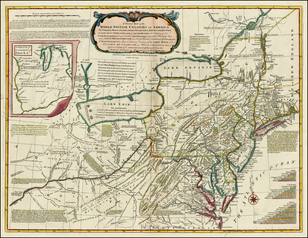 58-United States, Mid-Atlantic and Midwest Map By Carington Bowles / Lewis Evans