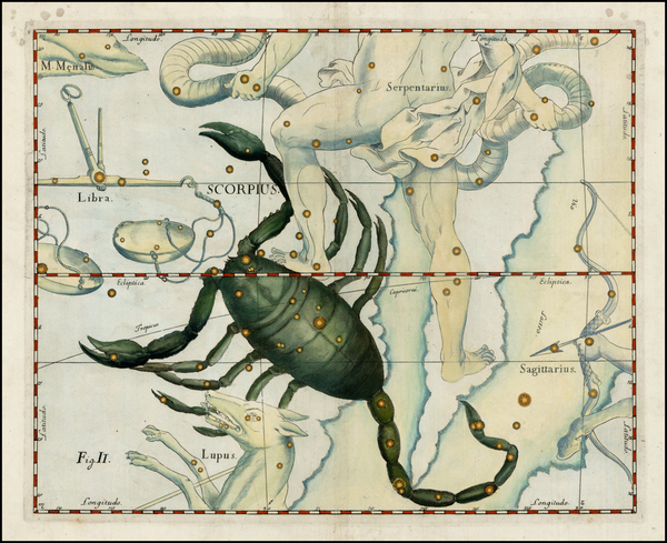 15-Celestial Maps Map By Johannes Hevelius