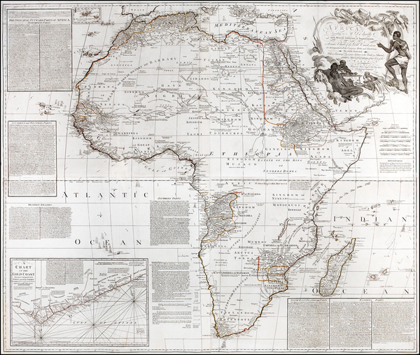 72-Africa and Africa Map By Robert Sayer