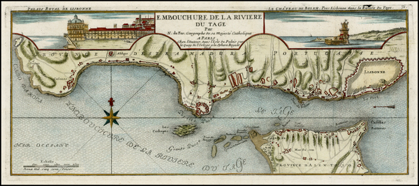 39-Portugal Map By Nicolas de Fer