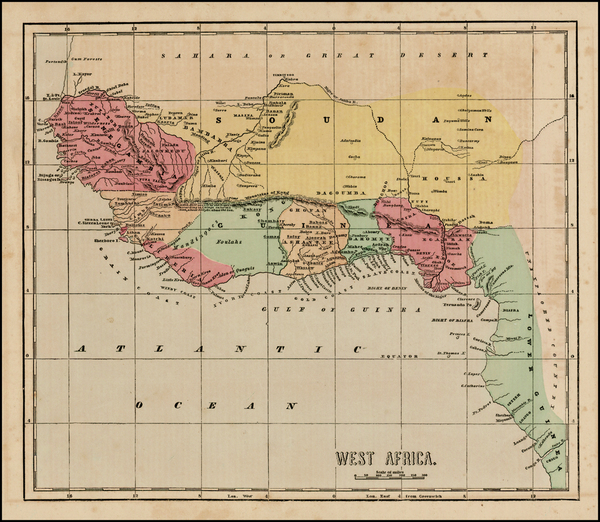 44-West Africa Map By Sidney Morse