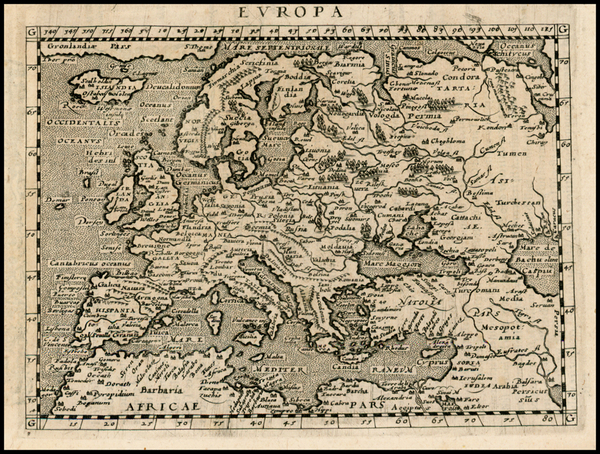 11-Europe and Europe Map By Giovanni Antonio Magini