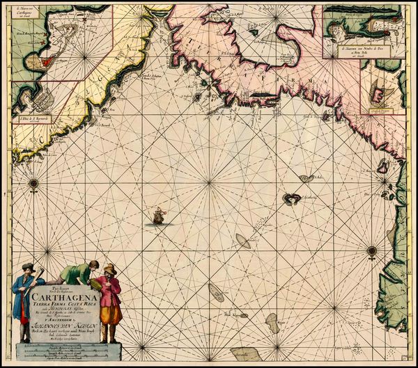 12-Caribbean and Central America Map By Johannes Van Keulen