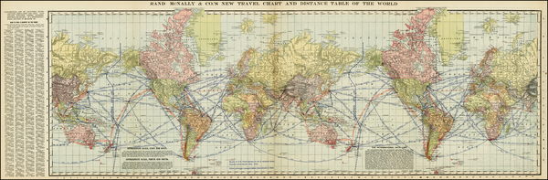 32-World and World Map By Rand McNally & Company