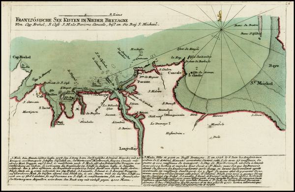 86-France Map By Christian Friedrich von der Heiden