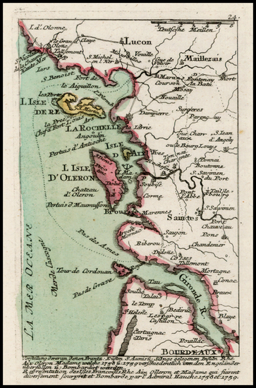 39-France Map By Christian Friedrich von der Heiden