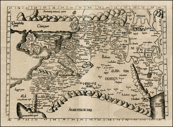 20-Turkey, Other Islands, Middle East, Holy Land and Turkey & Asia Minor Map By Lorenz Fries