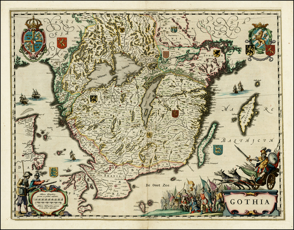 71-Sweden Map By Johannes Blaeu