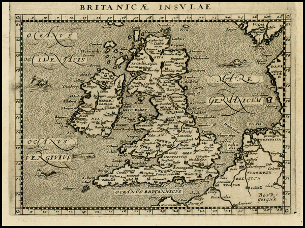 74-British Isles Map By Giovanni Antonio Magini