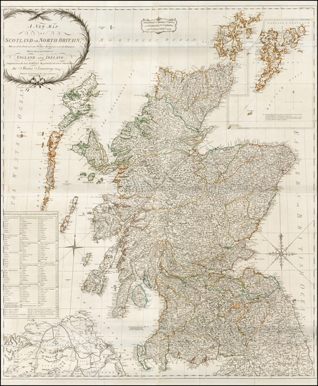 21-Scotland Map By Robert Sayer