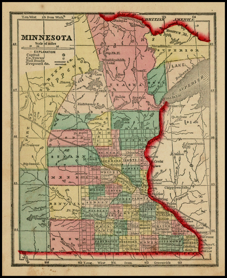 96-Midwest Map By Sidney Morse  &  Samuel Gaston