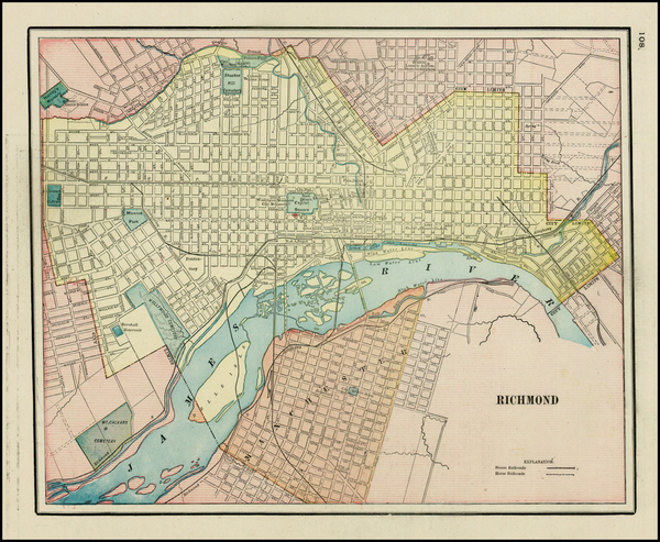 33-Southeast Map By George F. Cram